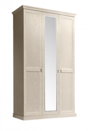 Шкаф 3-х дверный (с зеркалом) для платья и белья Венеция дуб седан (ВНШ1/3) в Снежинске - snezhinsk.mebel-74.com | фото