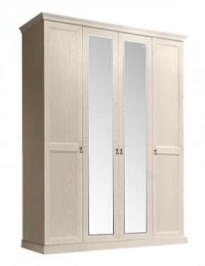 Шкаф 4-х дверный (2 зеркала) для платья и белья Венеция дуб седан (ВНШ1/4) в Снежинске - snezhinsk.mebel-74.com | фото