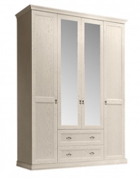 Шкаф 4-х дверный (с зеркалами) для платья и белья с выдвижными ящиками Венеция дуб седан (ВНШ1/41) в Снежинске - snezhinsk.mebel-74.com | фото