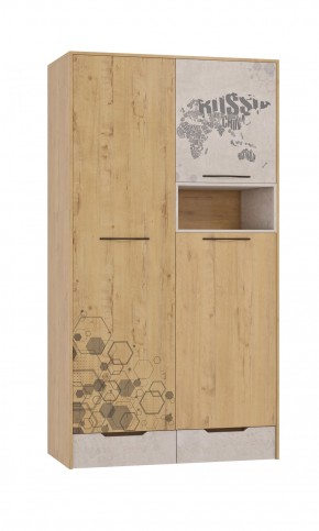 Шкаф для одежды 3 двери и 2 ящика Шк134.0 ДС Стэнфорд в Снежинске - snezhinsk.mebel-74.com | фото