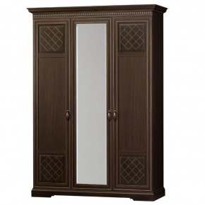 Шкаф для одежды 3-дверный №800 Парма Дуб нортон темный в Снежинске - snezhinsk.mebel-74.com | фото