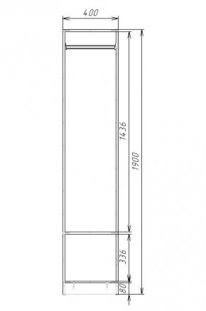 Шкаф для Одежды ЭШ1-РП-19-4 (ручка профильная) серия "Экон" в Снежинске - snezhinsk.mebel-74.com | фото