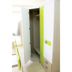 Шкаф угловой 700 Стиль № 3 (туя светлая/лайм) в Снежинске - snezhinsk.mebel-74.com | фото