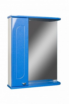 Шкаф-зеркало Радуга Синий металлик 55 левый АЙСБЕРГ (DA1129HZR) в Снежинске - snezhinsk.mebel-74.com | фото