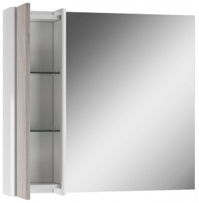 Шкаф-зеркало Uno 80 Дуб серый левый/правый Домино (DU1504HZ) в Снежинске - snezhinsk.mebel-74.com | фото