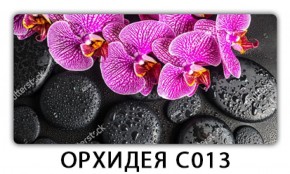 Стол раздвижной Трилогия с фотопечатью Орхидея C012 в Снежинске - snezhinsk.mebel-74.com | фото