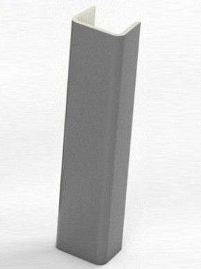 Торцевая заглушка  для цоколя h100 мм (Алюминий, Белый, Черный, Сонома) в Снежинске - snezhinsk.mebel-74.com | фото