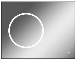 Зеркало Eclipse 90 black с подсветкой Sansa (SE1031Z) в Снежинске - snezhinsk.mebel-74.com | фото
