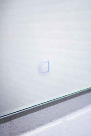 Зеркало Quadro 100 alum (линза) с подсветкой Sansa (SQL1030Z) в Снежинске - snezhinsk.mebel-74.com | фото